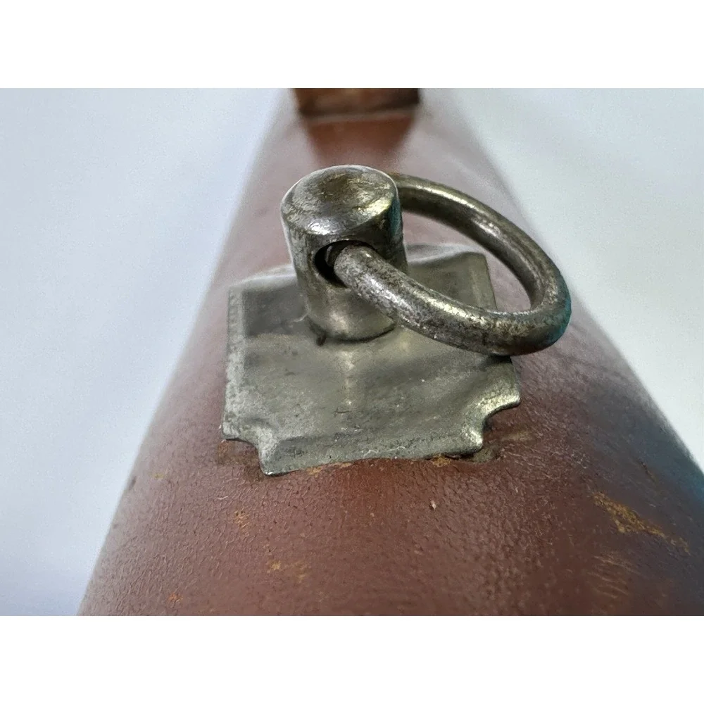 Antique EDLA DEPOSE Extending Camera Brass Tripod Leather Field Carrying Case